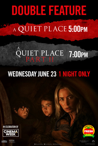 A Quiet Place: DOUBLE FEATURE Poster